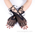 Halloween Sexy Lace Mesh Glove For Women